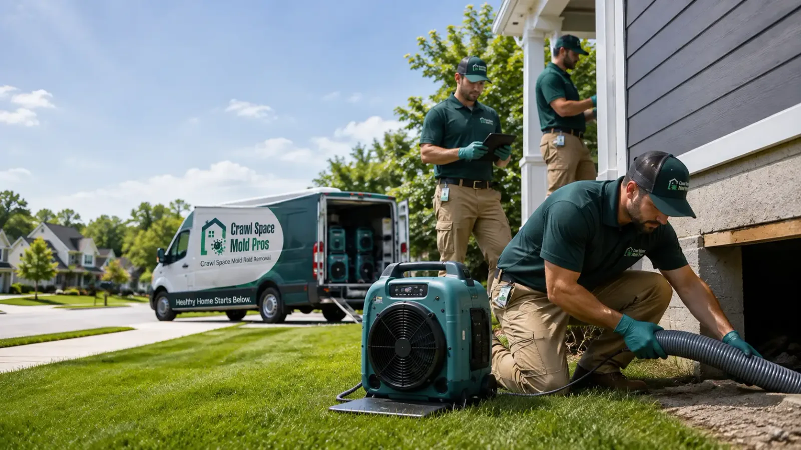 Crawl Space Mold Removal in Crane, OR
